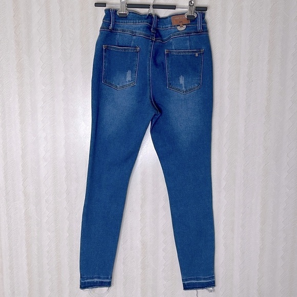 💙 BOOHOO Denim Pants Size 7 - Picture 3 of 5
